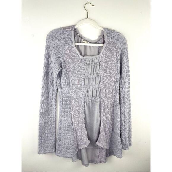 Anthropologie Meadow Rue Arianell smocked gathered top Size S - Picture 2 of 9